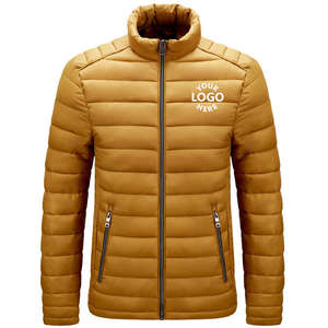 Fabricante invierno a prueba de viento personalizado cálido moda logotipo negro invierno burbuja abajo chaqueta acolchada hombres - Product Image 2