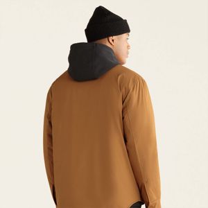 เสื้อเชิ้ตขนสัตว์ผู้ชายทนทาน - อบอุ่นและสะดวกสบาย เหมาะสําหรับสวมใส่กลางแจ้งและสภาพอากาศที่เย็นสบาย - Product Image 4