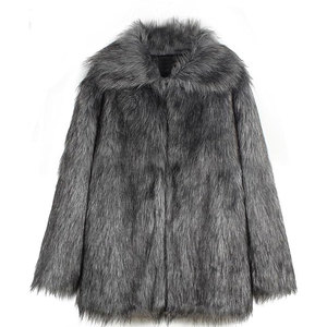 New Design Wholesale Winter Men Faux <b>Fur</b> <b>Hooded</b> <b>Jacket</b> Solid Color High Quality Top Selling Front Logo Breathable OEM Service - Product Image 1