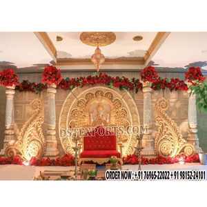 Decoración de Bodas Malasia, Decoración de Escenario Vinayaka, Decoración de Bodas Gujarati, Decoración de Recepción, Decoración de Escenario de Compromiso Hindú, Diseño de Nueva York - Product Image 1