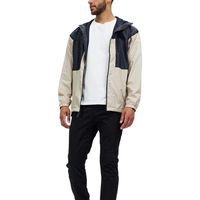 Veste coupe-vent personnalisée pour homme, grande taille, imperméable, coupe-vent, respirante, en toile de polyester, col à capuche, style vintage