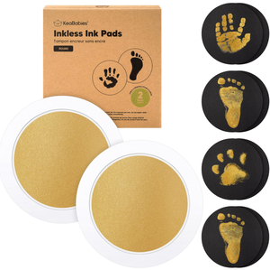 ELEVE Kit Moderne Écologique Léger et Réutilisable pour Empreintes de Pattes d'Animaux – Ensemble de Tampons d'Encre pour Chien et Chat, Cadre de Souvenir Commémoratif, DIY Mémoire - Product Image 3