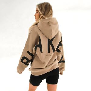 Moda Tallas grandes Streetwear Impreso Manga larga Casual Sudadera con capucha suelta Mujer - Product Image 4