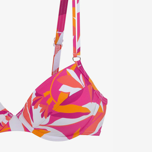 Conjunto de Bikini Triangular de Moda para Mujer, Color Rosa, Logotipo Personalizado al por Mayor, Bikini Sexy con Push-Up, Bikini Bandeau, Conjunto de Bikini con Estampado Floral Más Vendido - Product Image 3