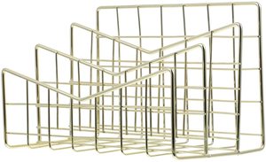Wholesale Modern Desktop <b>Black</b> Metal Wire Magazine Display Office Magazine Rack Mesh Desk Organizer Office Accessories - Product Image 3