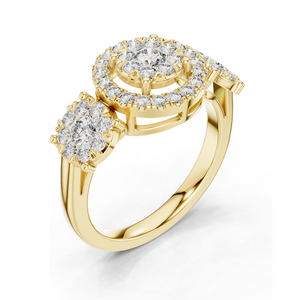 Bague pour femme en diamant de laboratoire 1,02 CT, clarté VVS-VS EF, or 18 carats, 14 carats, 10 carats et argent 925, or rose, or jaune, or blanc - Product Image 5