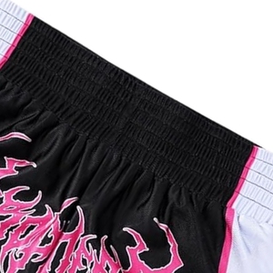 Nuevos pantalones cortos de Muay Thai Kick Boxing Shorts Fight Shorts Sublimación Muay Thai Shorts - Product Image 6