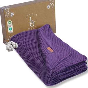 ผ้าห่มเด็ก Alina-80x100ซม. (100% ผ้าฝ้ายอินทรีย์-380gr) เหงื่อองุ่น - Product Image 1