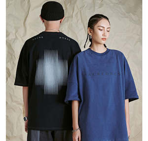 T-shirts pour hommes Ningbo Hip-Hop |   T-shirt en tricot personnalisé 220g |   100% coton biologique |   Solide |   Écologique |   Vente en gros en vrac - Product Image 6