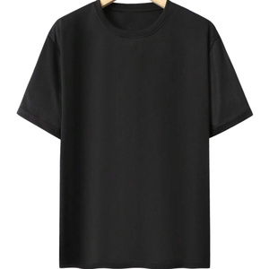 T-shirts surdimensionnés en coton pour hommes avec broderie d'impression de conception personnalisée et options OEM pour la mode d'été - Product Image 1