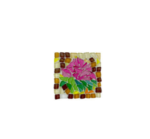 Posavasos de mosaico de diseño antiguo, Forma cuadrada con mesa multicolor, posavasos decorativo a precio asequible - Product Image 3
