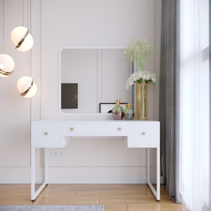 Tocador de Madera de Lujo Ministral con 3 Cajones, Madera Maciza BTD68011 para Dormitorio - Product Image 3