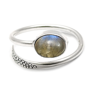 Design moderne Labradorite naturelle 925 vente en gros de pierres précieuses en argent sterling bagues faites à la main bijoux fins aux prix d'usine en gros - Product Image 1