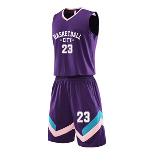 Ensemble de maillots de basket-ball personnalisés en gros, design rétro, impression numérique, respirant, 100% polyester, pour compétition d'équipe - Product Image 2