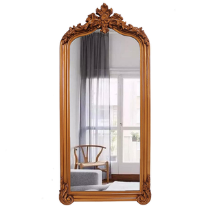 Miroir de salle de bain en métal doré pour la décoration murale de la maison, pour la salle de bain, la chambre à coucher, le salon - Product Image 4