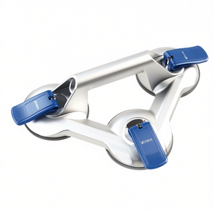 VERIBOR 3-Head Aluminum Suction Lifter 100kg Load Capacity with 120mm Head Diameter <b>Squeegee</b> Product - Product Image 3