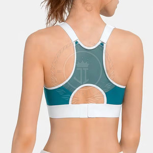 Camisetas sin mangas deportivas para mujer, elegantes y de gran venta, transpirables, de secado rápido, informales, cortas, de algodón y poliéster, con logo frontal, para fitness y gimnasio. - Product Image 2