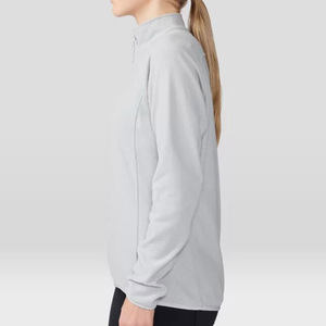 Pull à demi-zip gris, personnalisez votre propre logo, pull à col cheminée 1/4 zip pour unisexe - Product Image 4