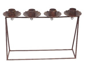 Green Aluminium <b>Large</b> Stand <b>Candle</b> Holder Customise Decorative Stand for Home Living Room Table Modern Vintage - Product Image 2