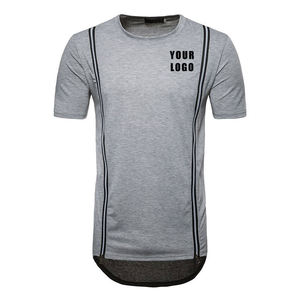 T-shirt tricoté oversize à manches courtes pour homme, col rond, coutures irrégulières, collection automne 2026 - Product Image 1