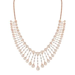 Precious Handmade Luxury Astra Diamond <b>Necklace</b> Set with Natural Diamonds in White Yellow and Rose Gold 18KT IGI Certified - Product Image 4