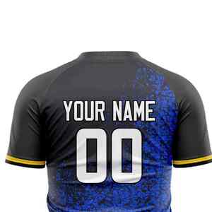 เสื้อฟุตบอลระบายอากาศโพลีเอสเตอร์สำหรับทั้งชายและหญิงเสื้อฟุตบอลแบบ100% ดีไซน์ตามสั่ง - Product Image 1