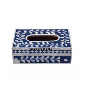 Boîte à mouchoirs en bois de luxe de forme carrée classique élégant fait à la main maison articles de table les plus vendus nouvelle boîte à mouchoirs en bois en gros - Product Image 2