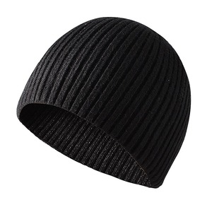 Chapeau en tricot chaud d'hiver pour homme, bonnet doux et confortable pour les sports de plein air, coupe-vent, cyclisme, randonnée, logo personnalisé possible - Product Image 4