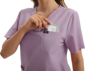 Conjuntos de uniformes médicos de manga larga personalizados, trajes médicos de algodón al por mayor para médicos y enfermeras, ropa de hospital - Product Image 6