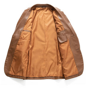 Abito in <span class=keywords><strong>pelle</strong></span> da <span class=keywords><strong>uomo</strong></span> di alta qualità nuovo Design elegante giacche in <span class=keywords><strong>pelle</strong></span> Non stirata versione coreana <span class=keywords><strong>Blazer</strong></span> in <span class=keywords><strong>pelle</strong></span> sottile per <span class=keywords><strong>uomo</strong></span> - Product Image 5