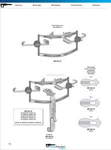 Abridor Bucal Dingman con Cuchillas, Retractor Oral Quirúrgico de Acero Inoxidable, Instrumento ORL Manual para Uso Hospitalario - WPS-OM-110 - Product Image 3