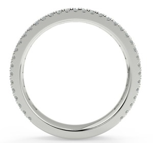 แหวนหมั้นสูงสำหรับผู้ชายผู้หญิงแหวนเพชรสเตอริงสีขาวเงินเพชรสีขาวแบบปรับแต่งได้สำหรับงานปาร์ตี้ - Product Image 1