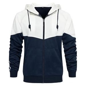 Chándal de invierno Vintage lavado con ácido y bordado para hombre, pantalones con capucha personalizados con cremallera acampanada completa, 100% de algodón, sólido a la moda - Product Image 4