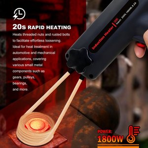 Chauffe-infrarouge haute fréquence 1600W/2000W - Chauffage sûr et efficace pour boulons, engrenages, réparation rapide de panneaux en plastique - Product Image 5