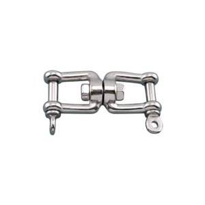 Émerillons doubles à mâchoires en acier inoxydable AISI 304/316 poli, avec garantie de 3 ans et entrée BSP - Product Image 1