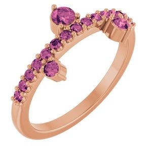 Stuller Men's Accented <b>14K</b> <b>Gold</b> <b>Ring</b> 72449:105P Gemstone Bezel Set Jewelry Fine Everyday Wear - Product Image 1