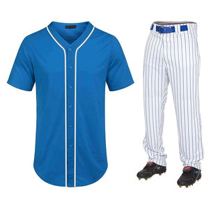 Conjuntos de uniformes de béisbol para adultos Unisex transpirables de peso ligero de alta calidad cómodos multicolor 100% poliéster - Product Image 1