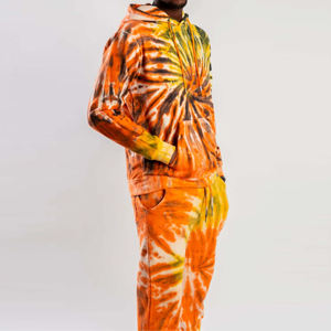 ชุดวอร์มมัดย้อมสำหรับผู้ชายชุดวิ่งจ๊อกกิ้งพร้อมเชือกมัดย้อมดีไซน์ตามสั่ง - Product Image 1