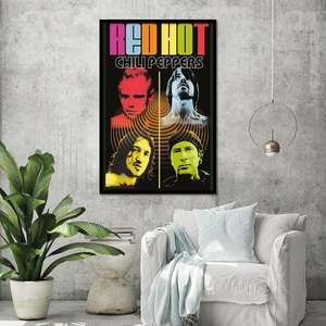 Affiche moderne Red Hot Chili Peppers Color Me pour décoration murale - Product Image 3