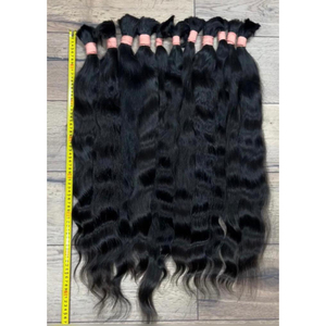 Venta al por mayor de pelo indio a granel, pelo indio crudo, pelo liso Natural ondulado, pelo crudo a granel - Product Image 1