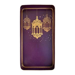 Premium moderne luxe personnalisé multifonctionnel métal plateaux de service Options de couleur personnalisées pour mariage Ramadan plateaux décoratifs - Product Image 1