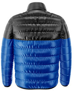 Veste matelassée à blocs de couleurs bicolores personnalisée pour hommes hiver chaud chauffé en duvet vêtements de sport Stand fabriqué bulle veste rembourrée - Product Image 2
