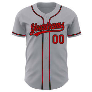 Fournisseur de gros de maillot de baseball personnalisé authentique vêtements de sport respirants et durables tissu léger à séchage rapide pour les joueurs d'équipe - Product Image 5