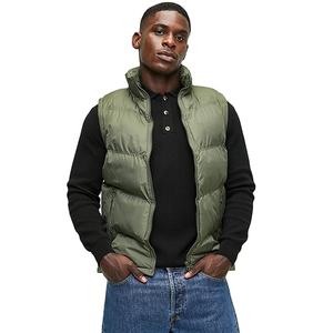 Chaquetas sin Mangas para Hombre, Diseño de Cuello Liso, Dos Bolsillos, Invierno, Alta Calidad, Venta al Por Mayor, Personalizables OEM - Product Image 1