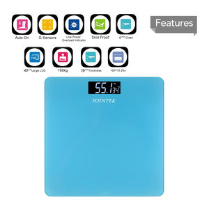 Báscula Digital para Baño con Batería, Vidrio Templado y Alta Precisión - Product Image 3