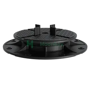 Adjustable Plastic Raised Floor Pedestal Paving WPC Decking Support For Balcony Outdoor