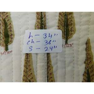 Chaqueta Reversible acolchada con estampado de bloque indio hecha a mano para mujer, de algodón de estilo nuevo abrigo Vintage, método de tejido de longitud larga - Product Image 6