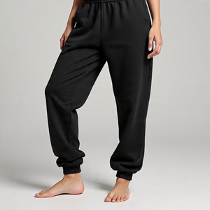 Vêtements de sport Jogging Puff Print Sweat-Pants Pantalons Femmes Casual Respirant Heavyweight Puff Print Fleece Sweat Pants Pyjama - Product Image 2