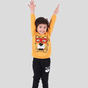 Vêtements pour enfants Survêtement d'automne pour enfants de couleur unie Service OEM décontracté pour enfants Soutien PK Polyester Coton - Product Image 4