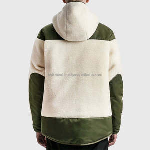 Veste polaire unisexe personnalisée en gros OEM, fermeture éclair, réversible, chenille sherpa, col montant - Product Image 6